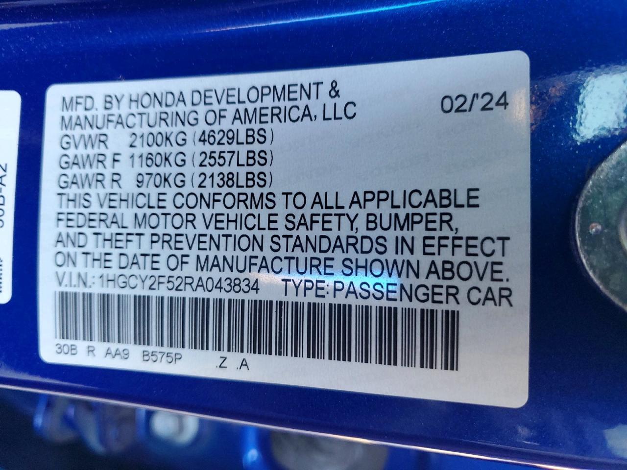 2024 HONDA ACCORD HYBRID SPORT photo 25