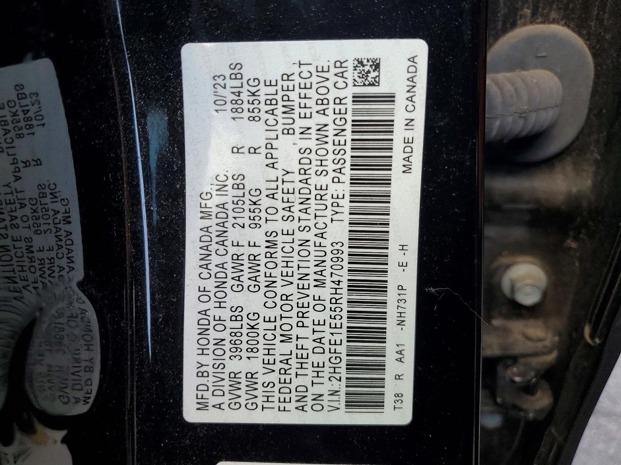 2024 HONDA CIVIC SI photo 12