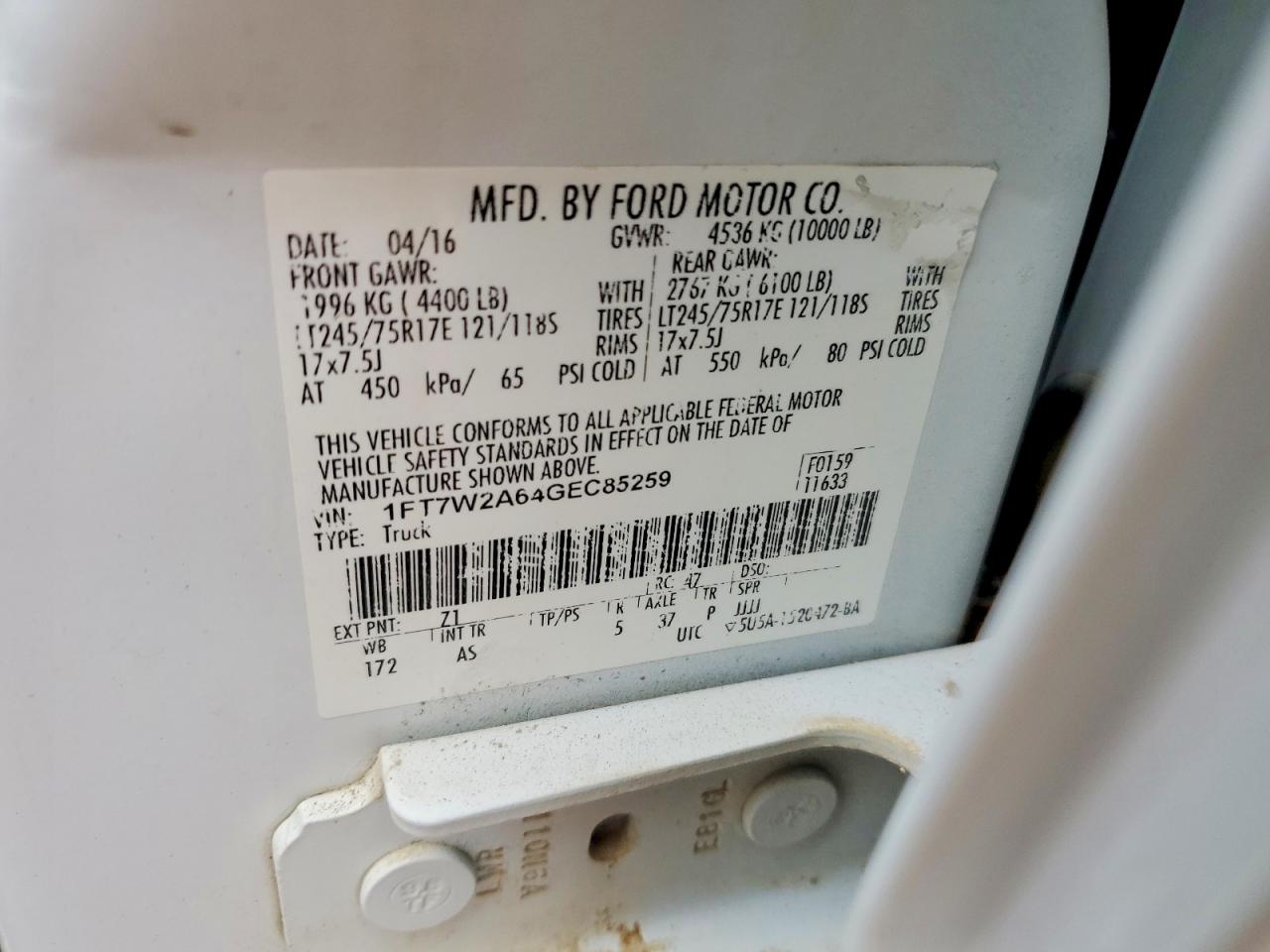 2016 FORD F250 SUPER DUTY photo 12