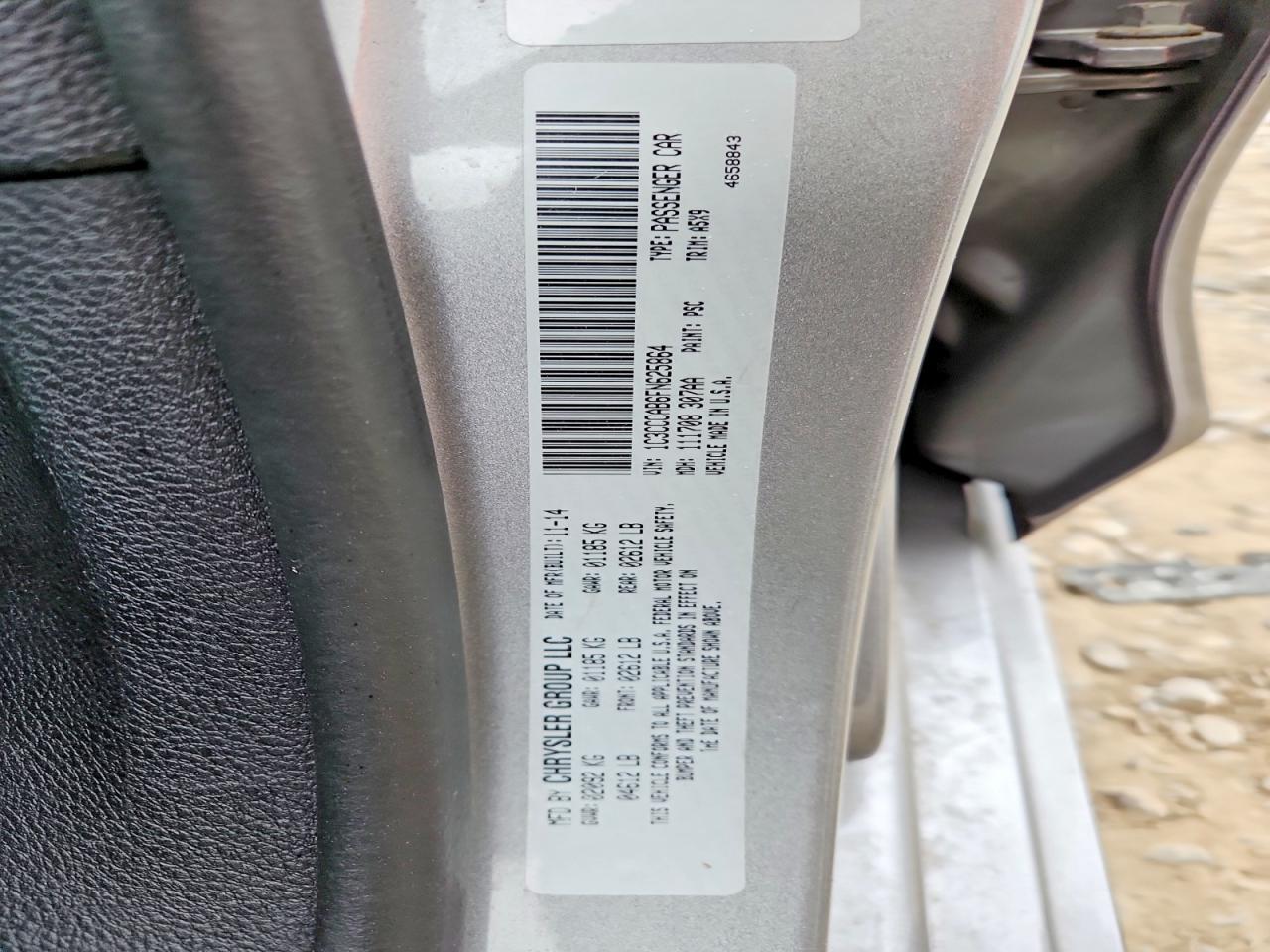 2015 CHRYSLER 200 LIMITED photo 25
