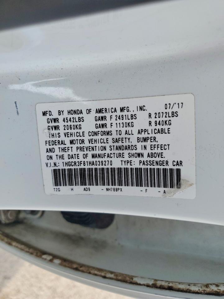 2017 HONDA ACCORD EXL photo 25