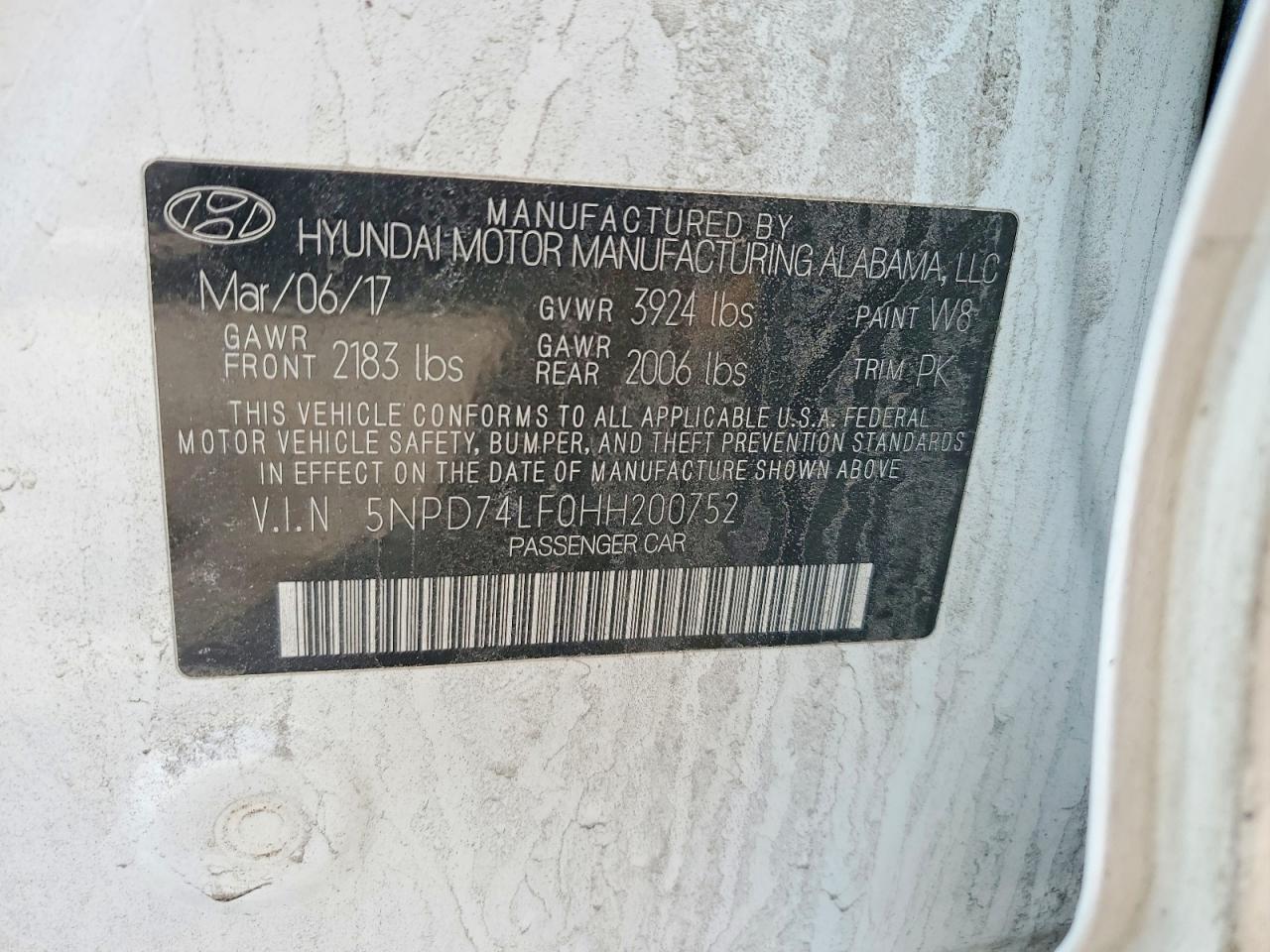 2017 HYUNDAI ELANTRA SE photo 23