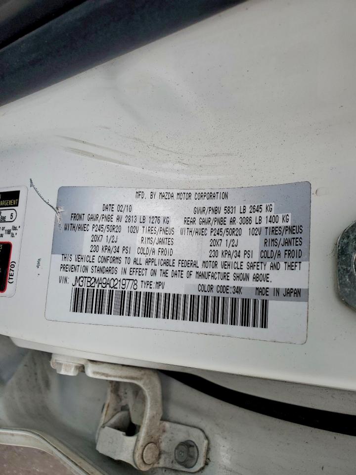 2010 MAZDA CX-9 photo 12