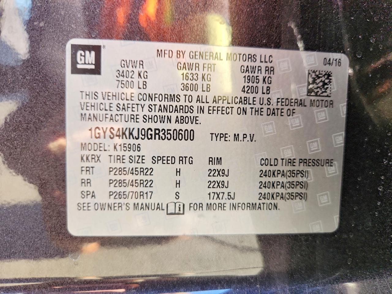 2016 CADILLAC ESCALADE ESV PLATINUM photo 13