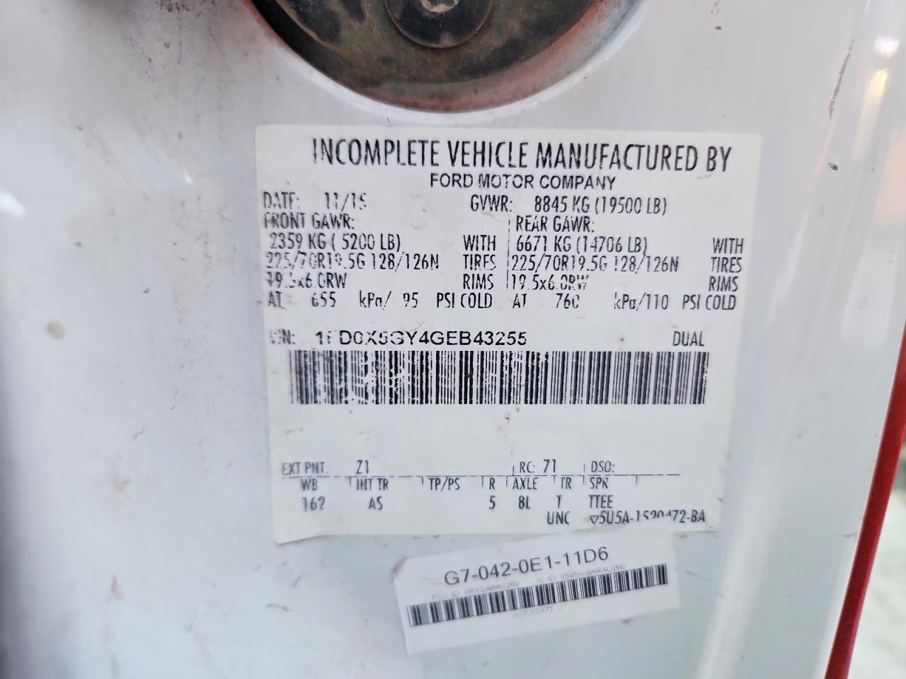 2016 FORD F550 SUPER DUTY UTILITY / SERVICE TRUCK photo 23
