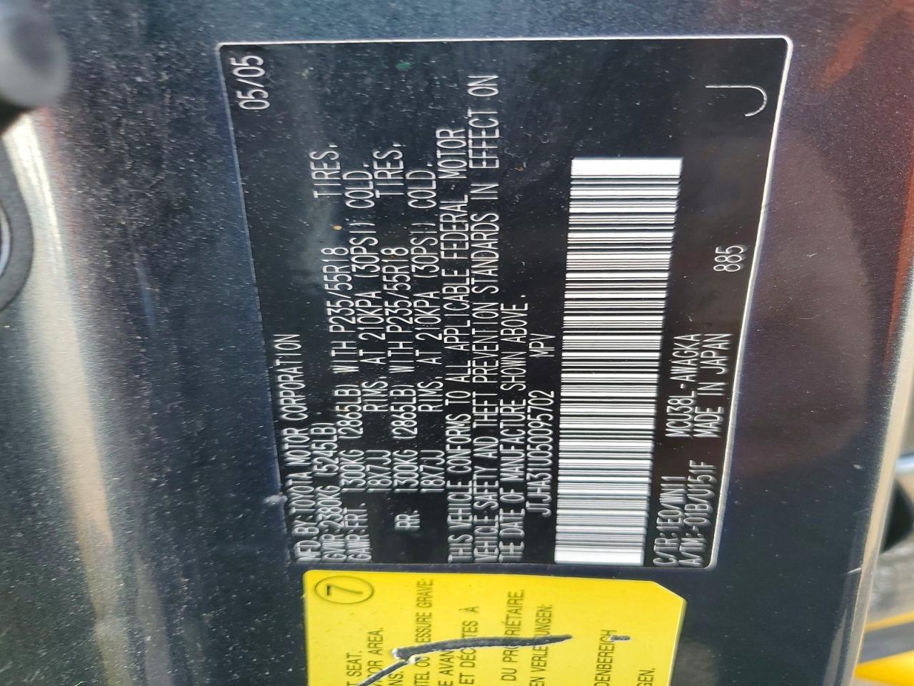 2005 LEXUS RX 330 photo 13
