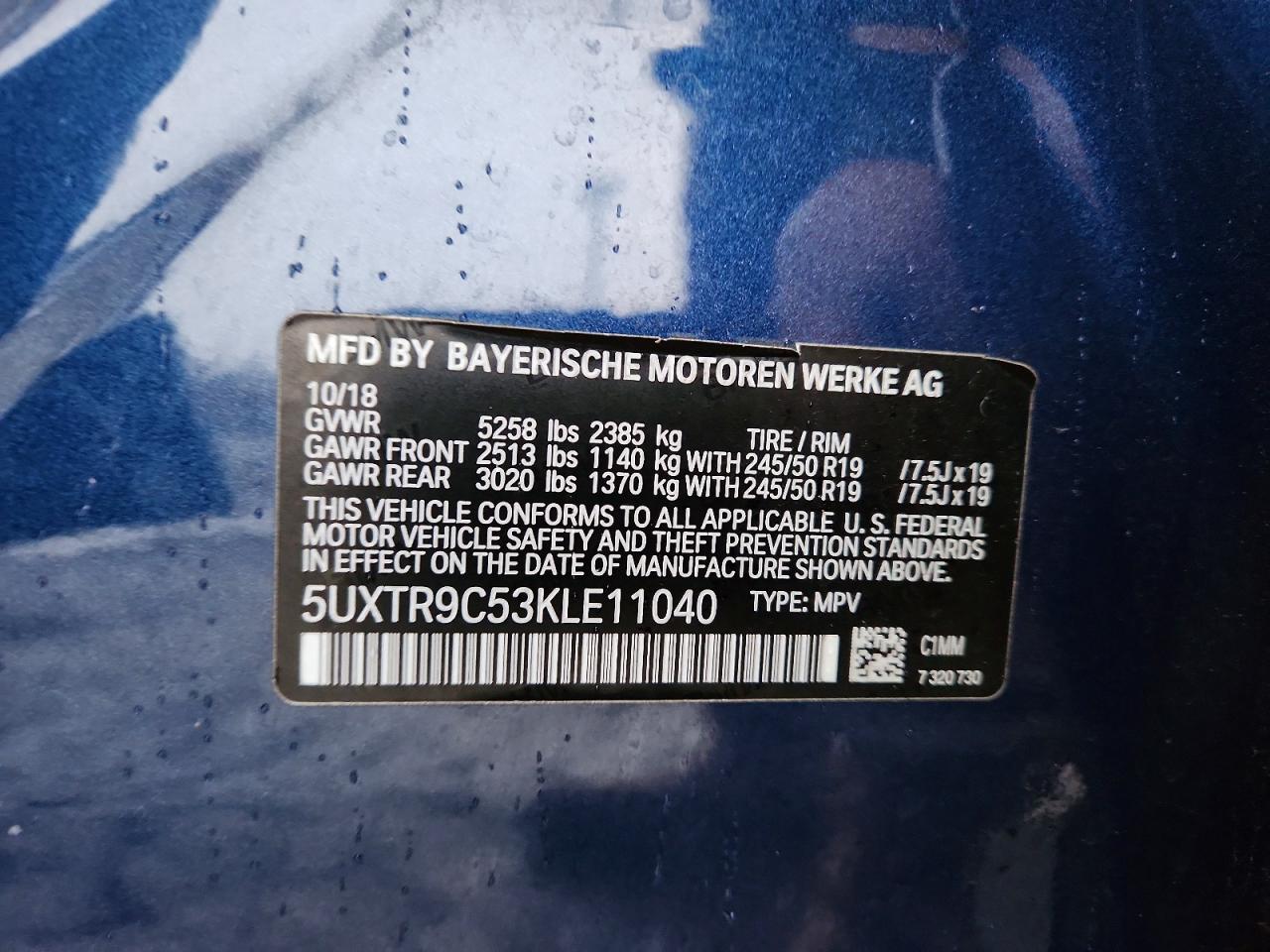 2019 BMW X3 XDRIVE30I photo 25
