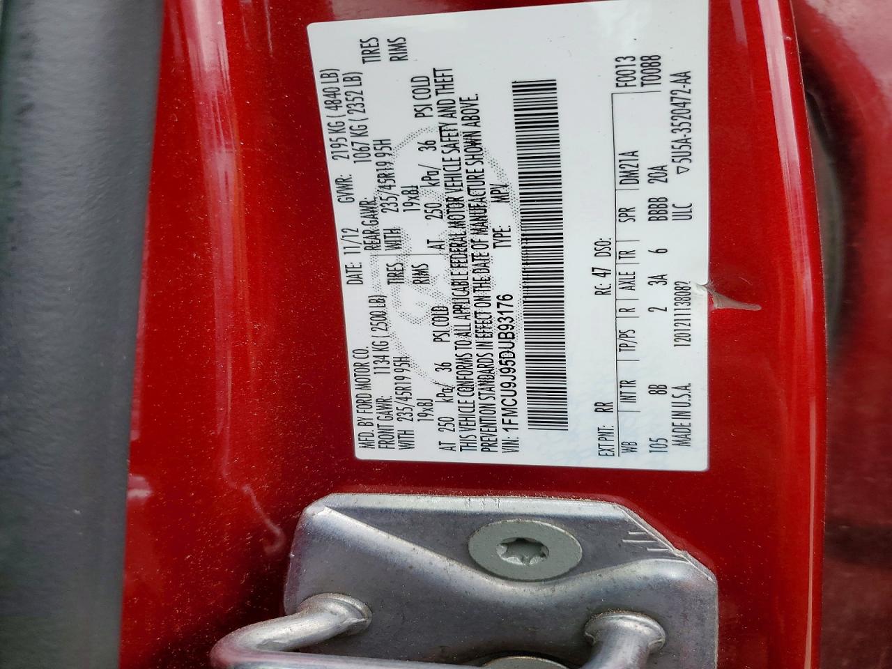 2013 FORD ESCAPE TITANIUM photo 13