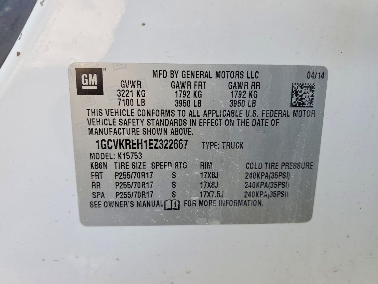2014 CHEVROLET SILVERADO K1500 LT photo 13