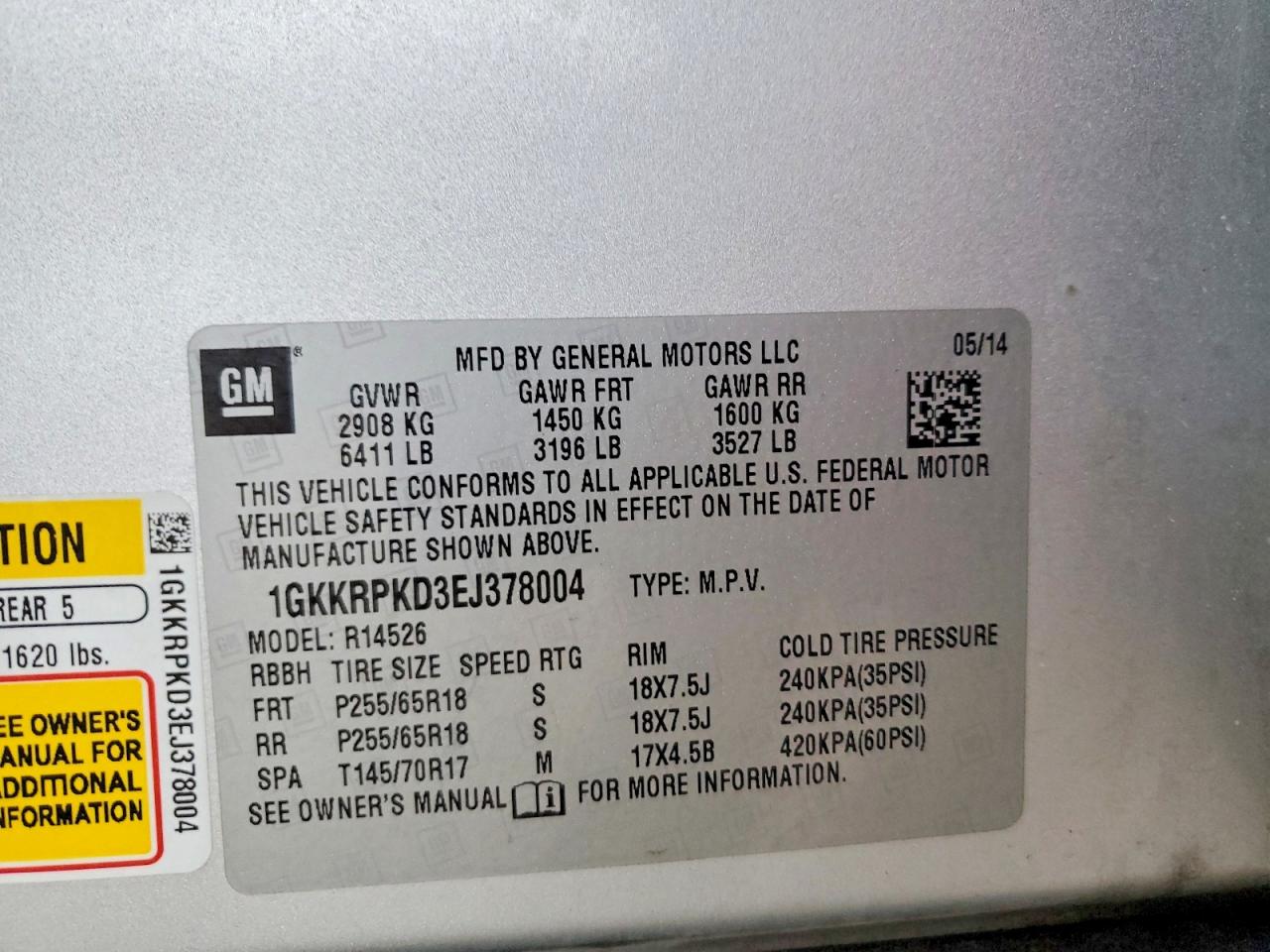 2014 GMC ACADIA SLE photo 13