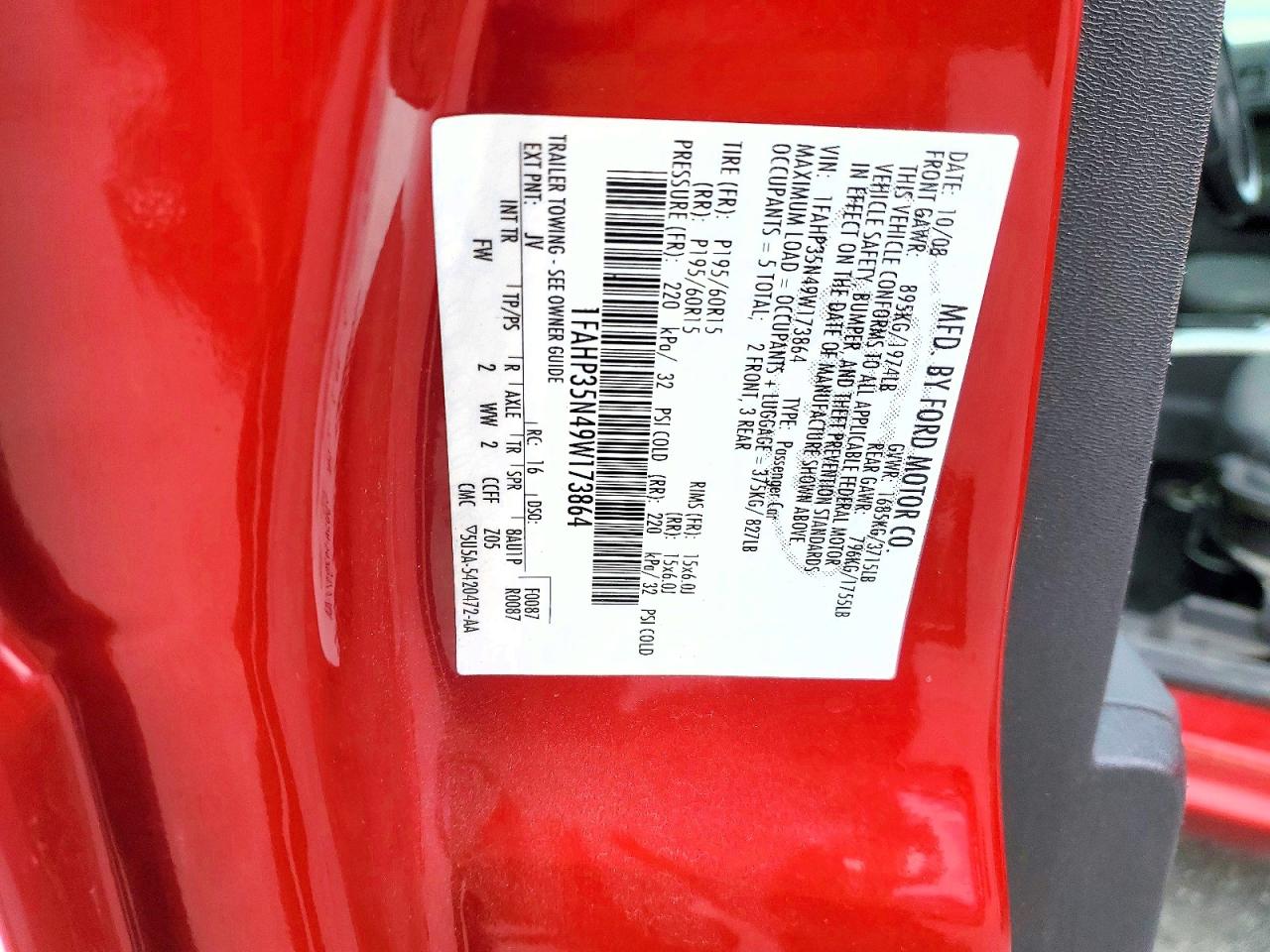 2009 FORD FOCUS SE photo 12
