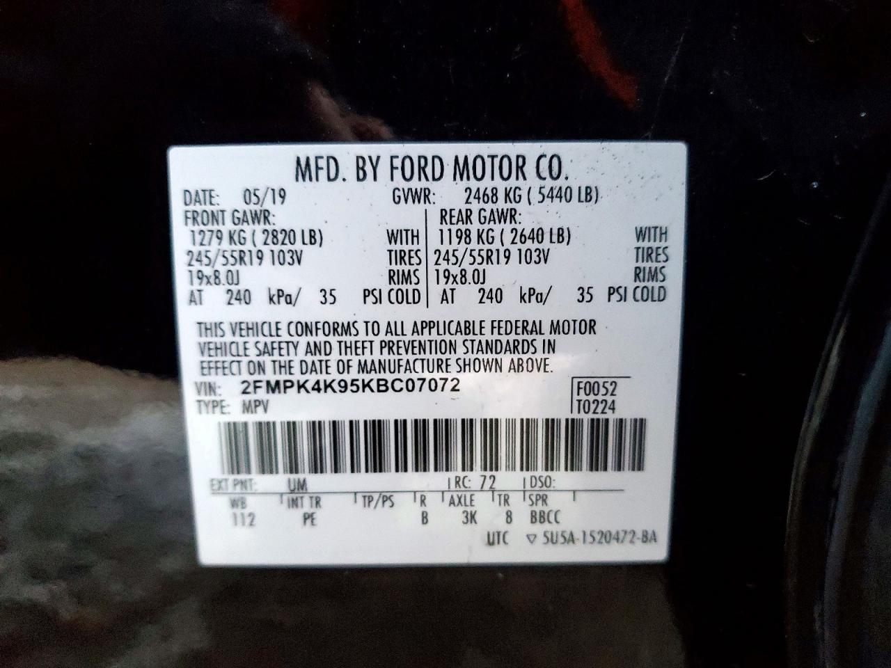 2019 FORD EDGE TITANIUM photo 25