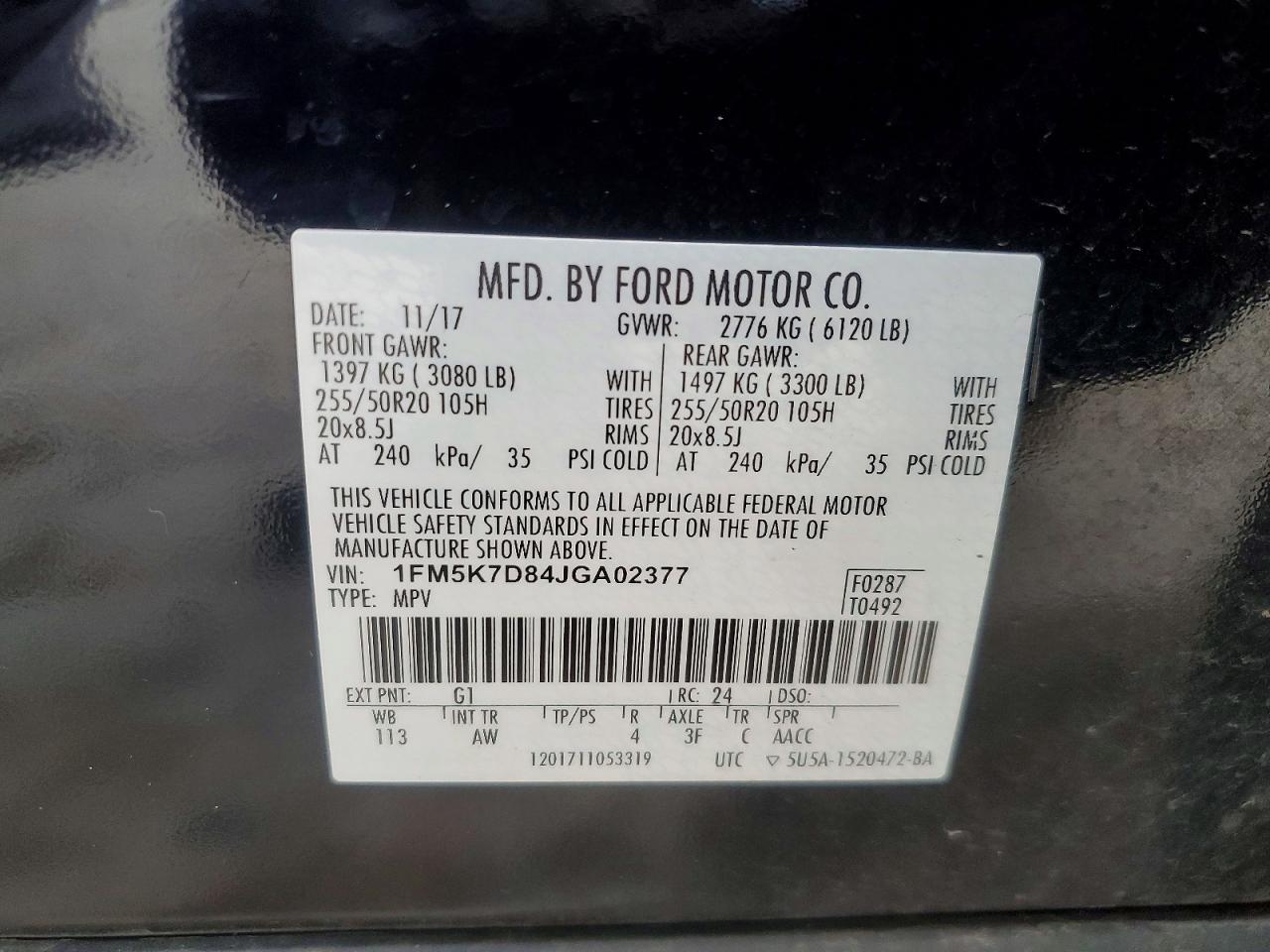 2018 FORD EXPLORER XLT photo 13