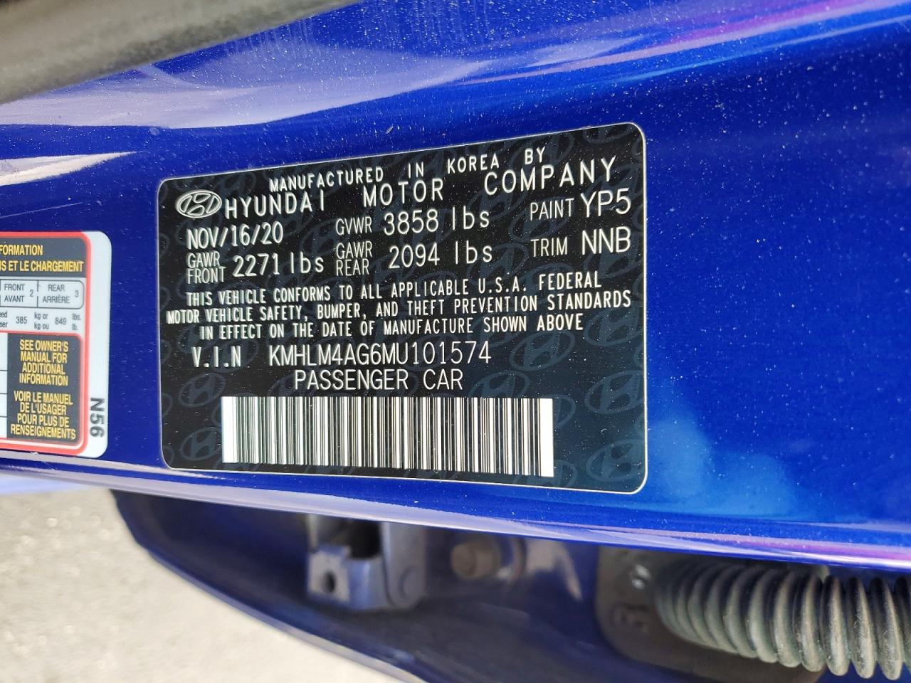 2021 HYUNDAI ELANTRA SEL photo 45