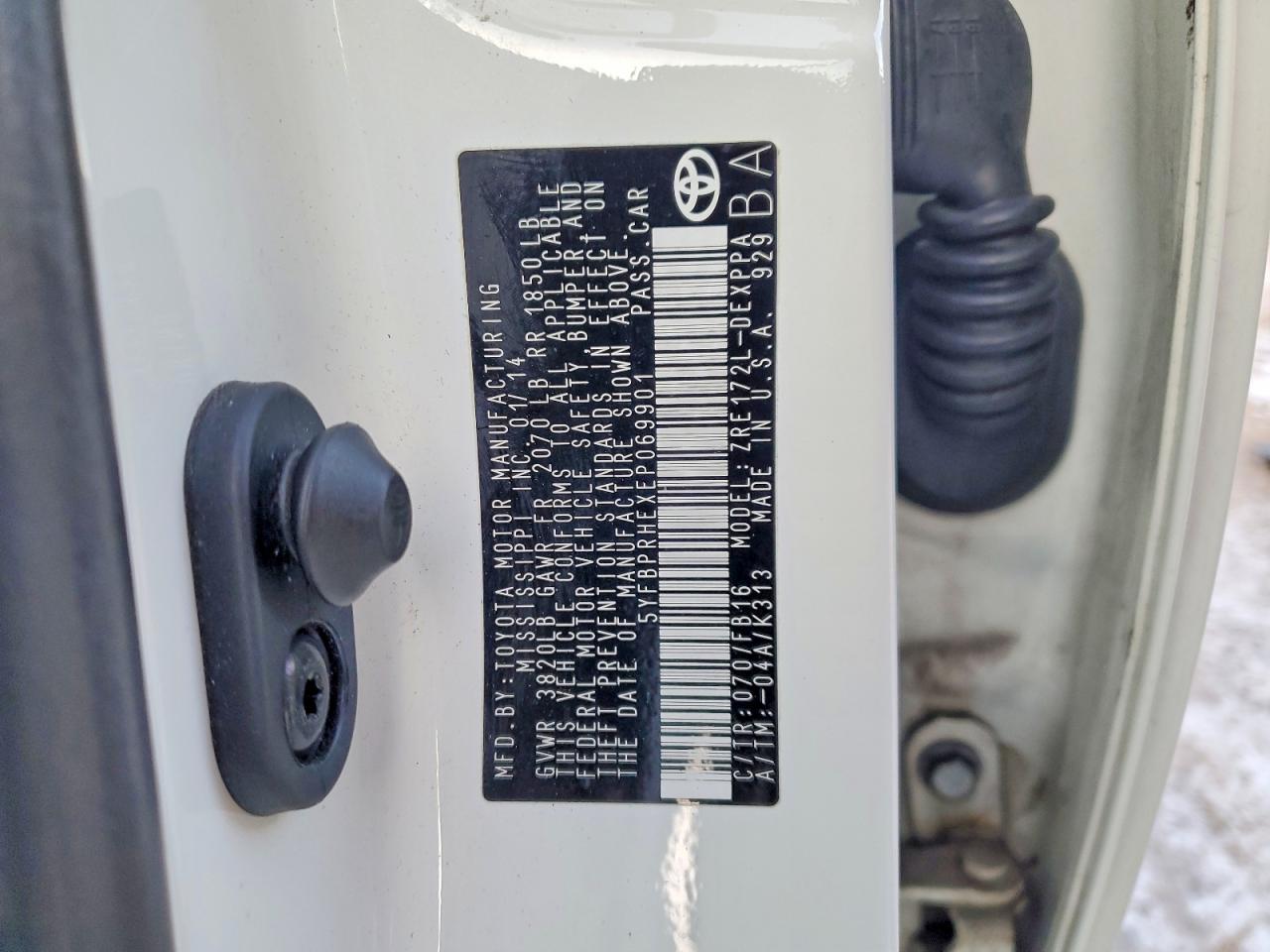 2014 TOYOTA COROLLA ECO photo 12