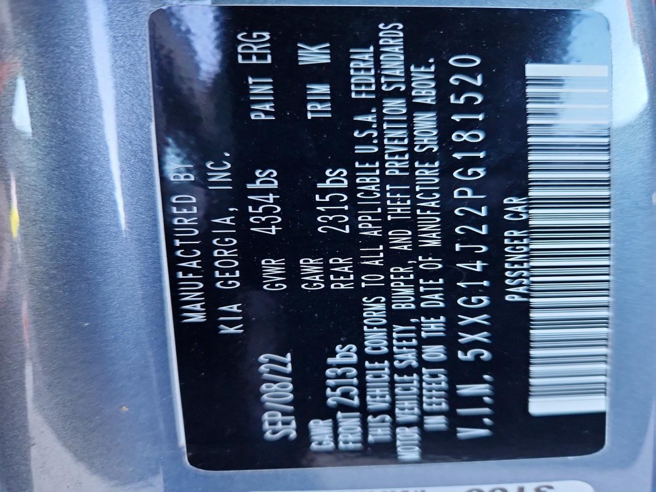 2023 KIA K5 LXS photo 13