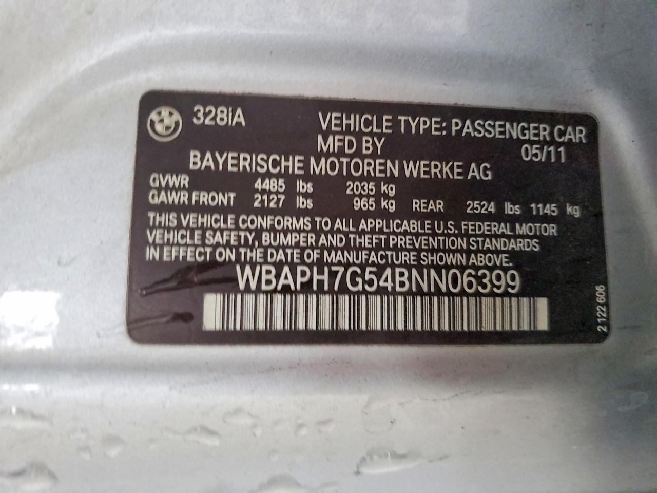2011 BMW 328 I photo 12