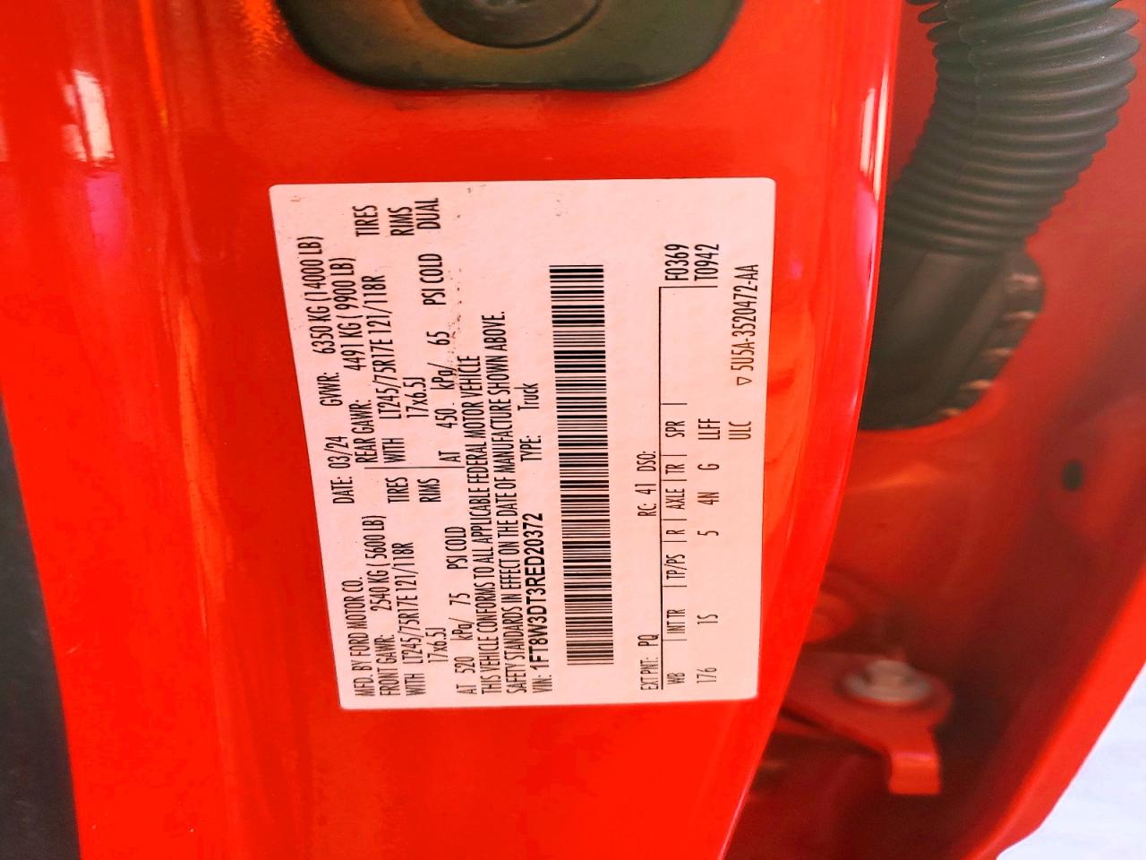 2024 FORD F350 SUPER DUTY photo 12