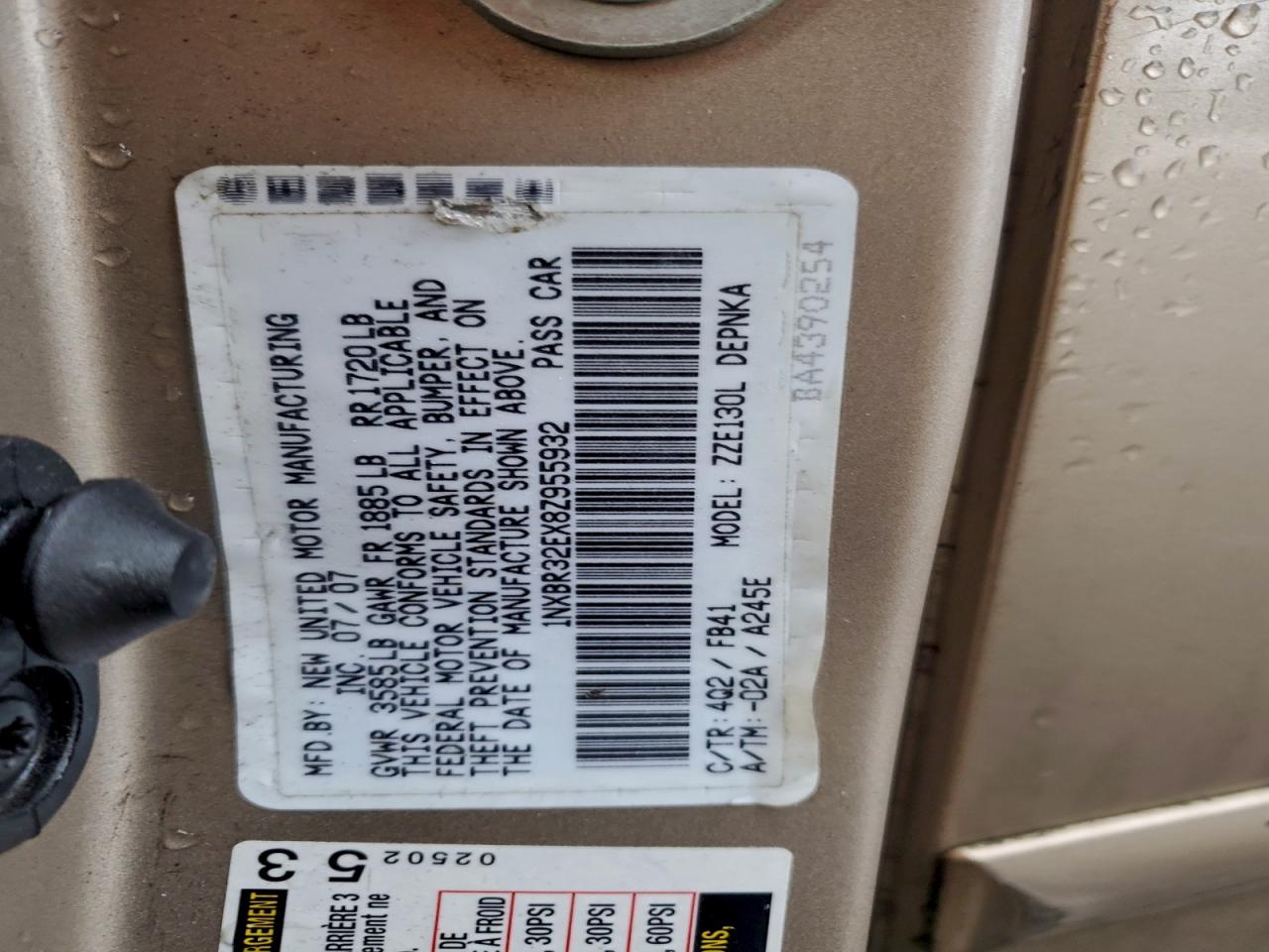 2008 TOYOTA COROLLA CE photo 12