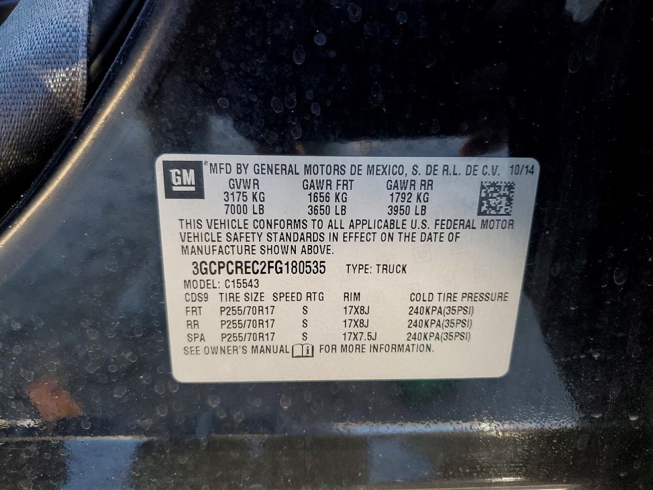 2015 CHEVROLET SILVERADO C1500 LT photo 12