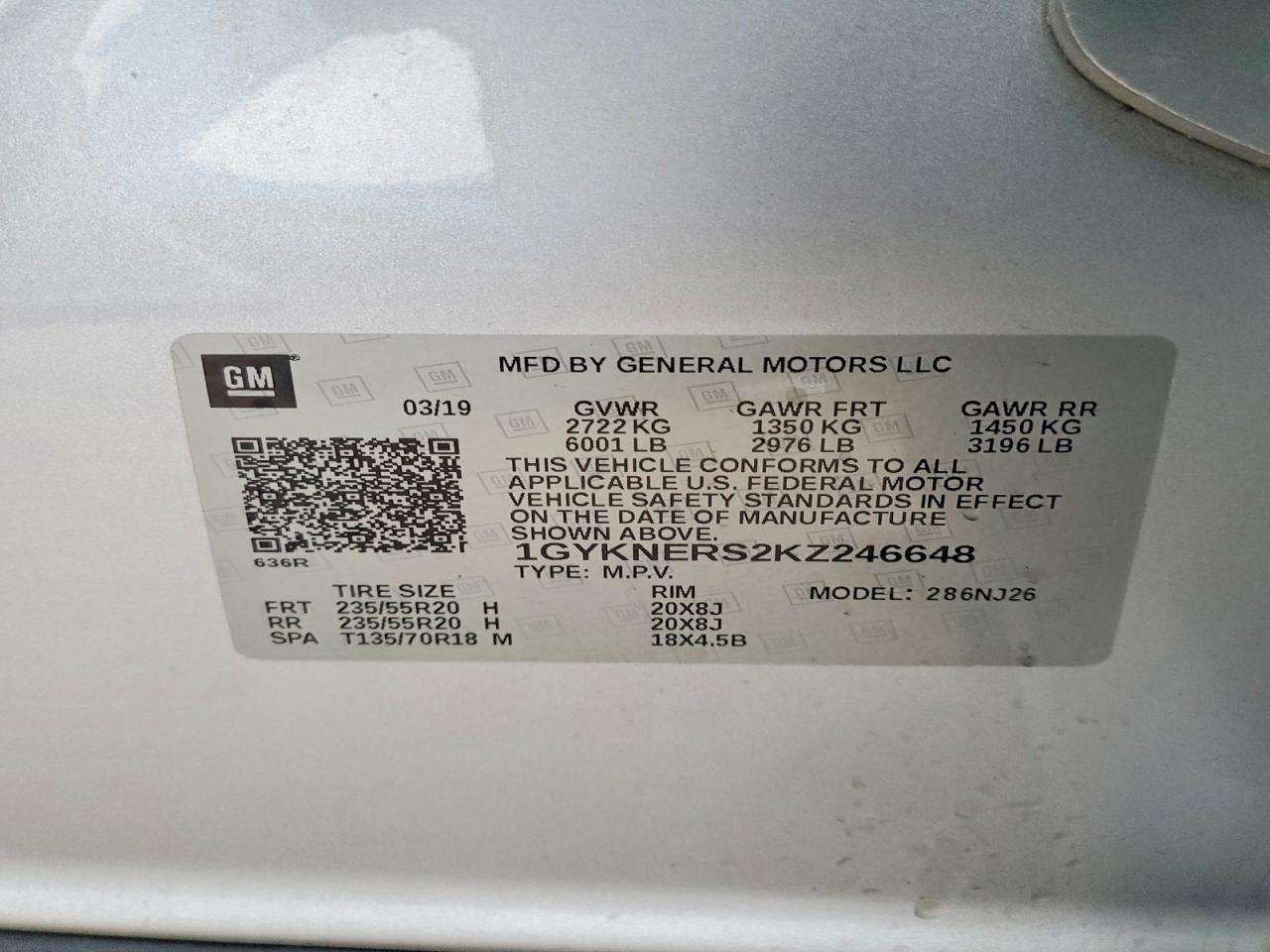 2019 CADILLAC XT5 PREMIUM LUXURY photo 13