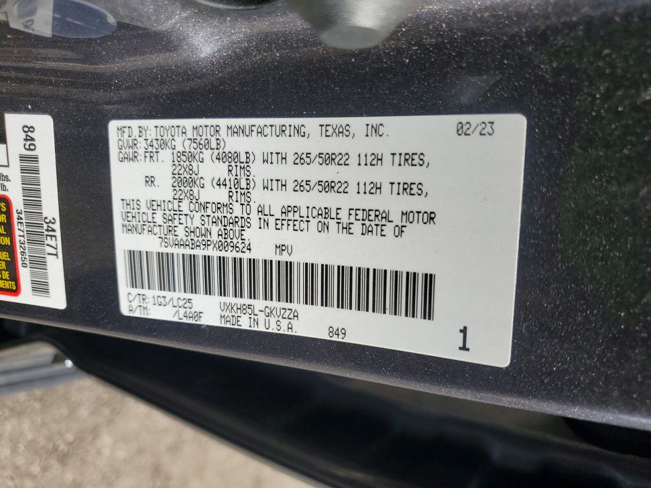 2023 TOYOTA SEQUOIA SR5 photo 13