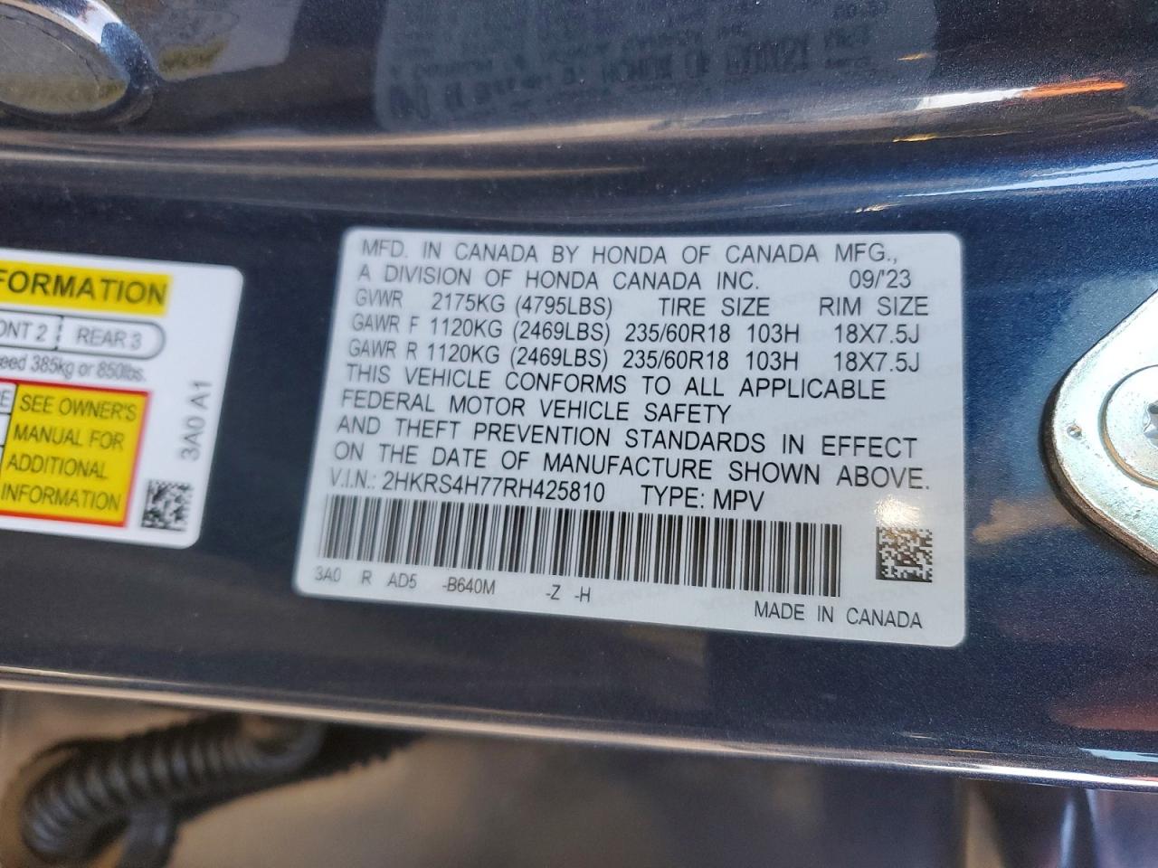 2024 HONDA CR-V EXL photo 13