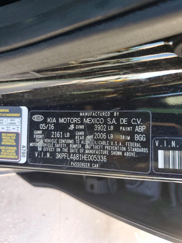 2017 KIA FORTE EX photo 12