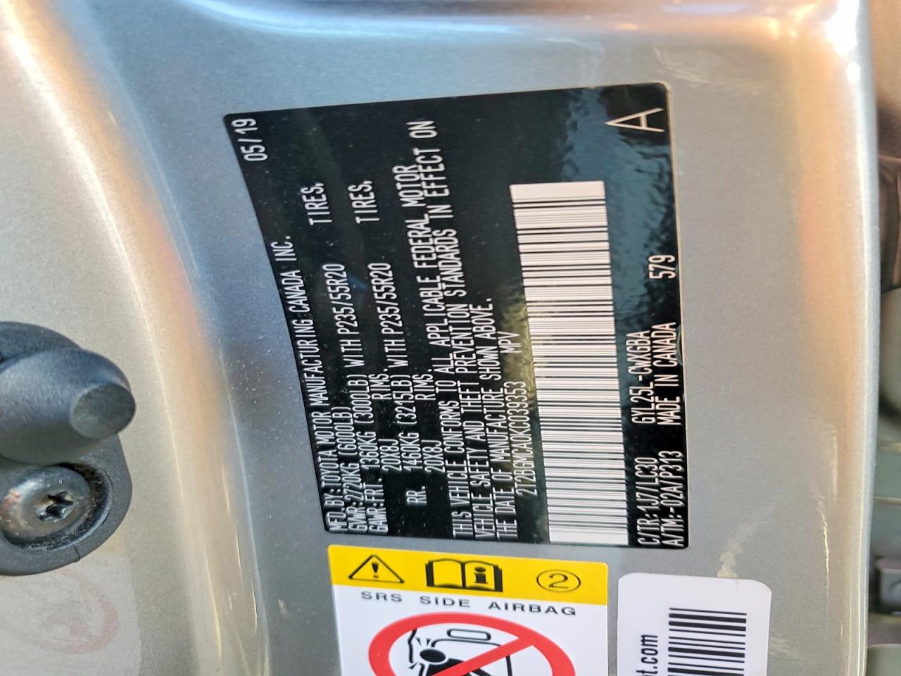 2019 LEXUS RX 450H BASE photo 13