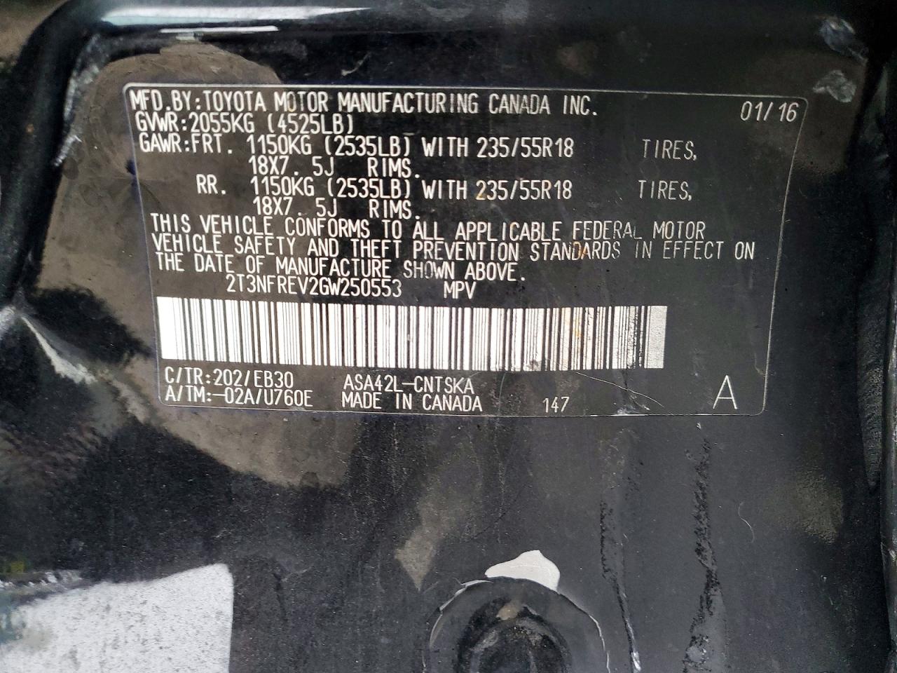 2016 TOYOTA RAV4 SE photo 25