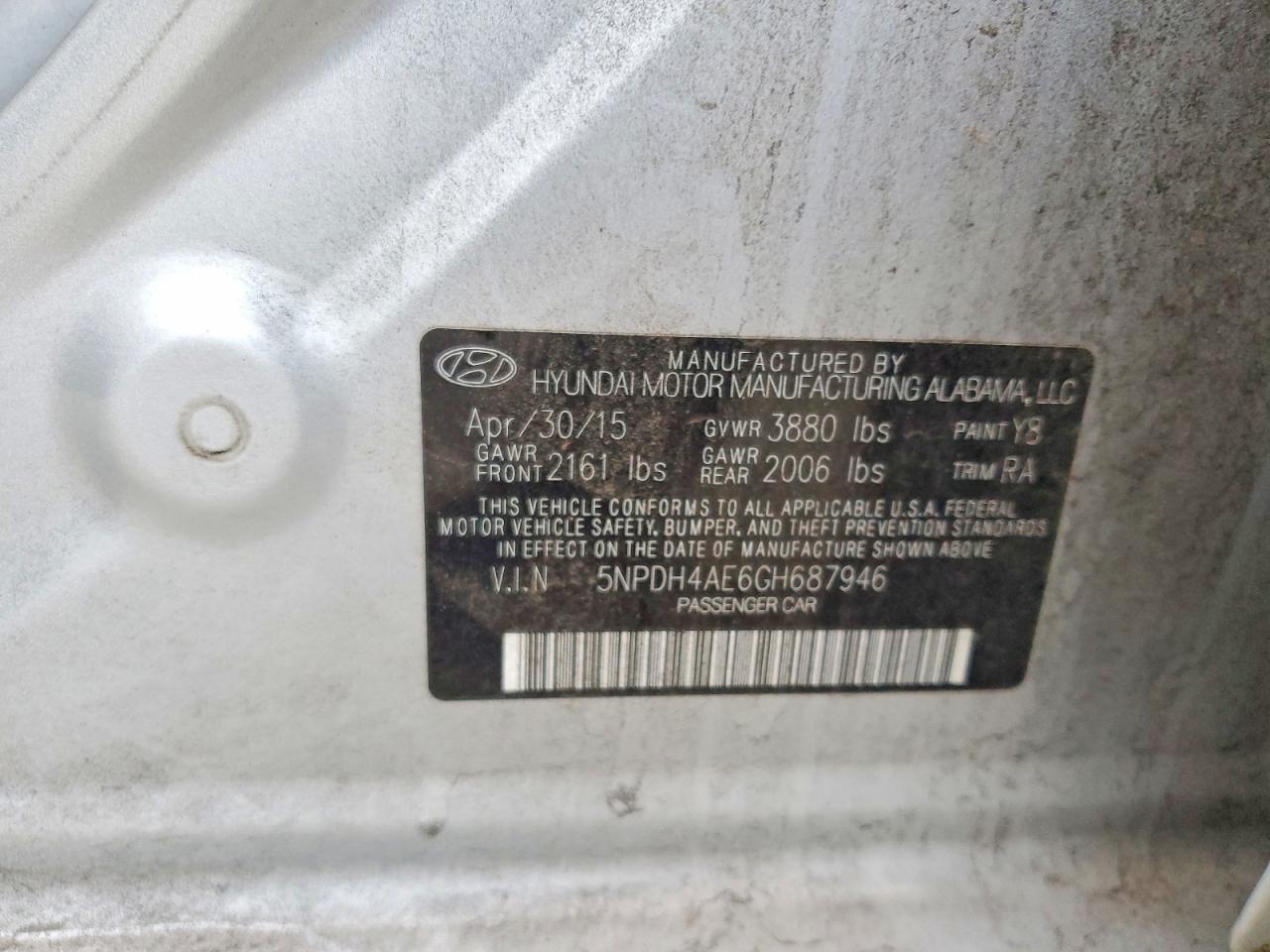 2016 HYUNDAI ELANTRA SE photo 23