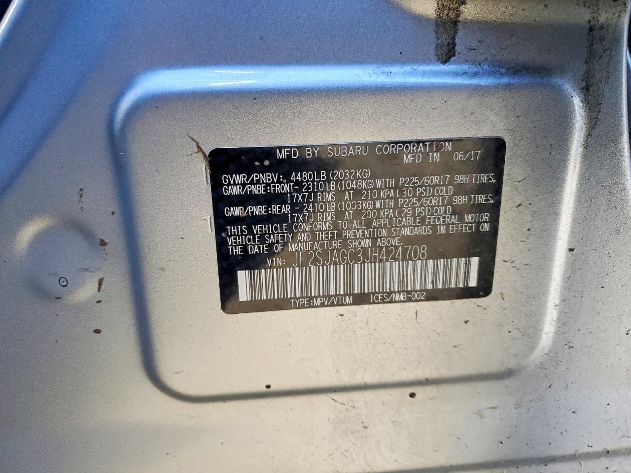 2018 SUBARU FORESTER 2.5I PREMIUM photo 14