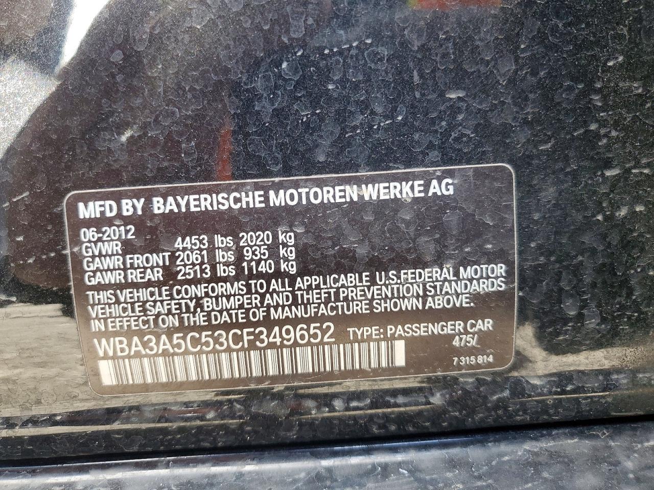 2012 BMW 328 I photo 12