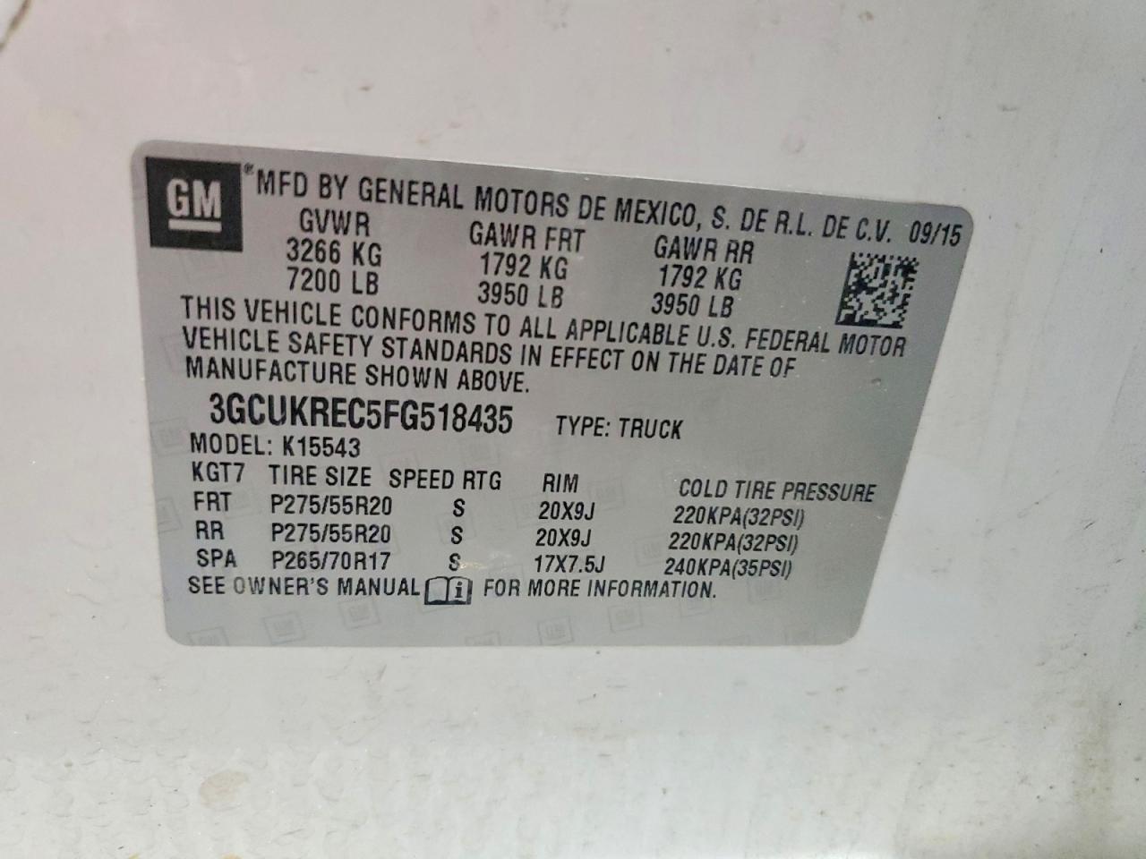 2015 CHEVROLET SILVERADO K1500 LT photo 12