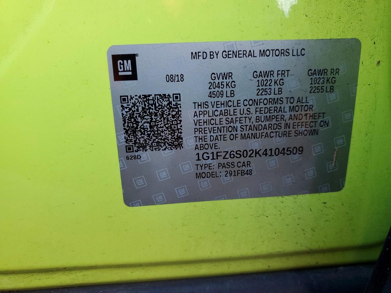 2019 CHEVROLET BOLT EV PREMIER photo 13