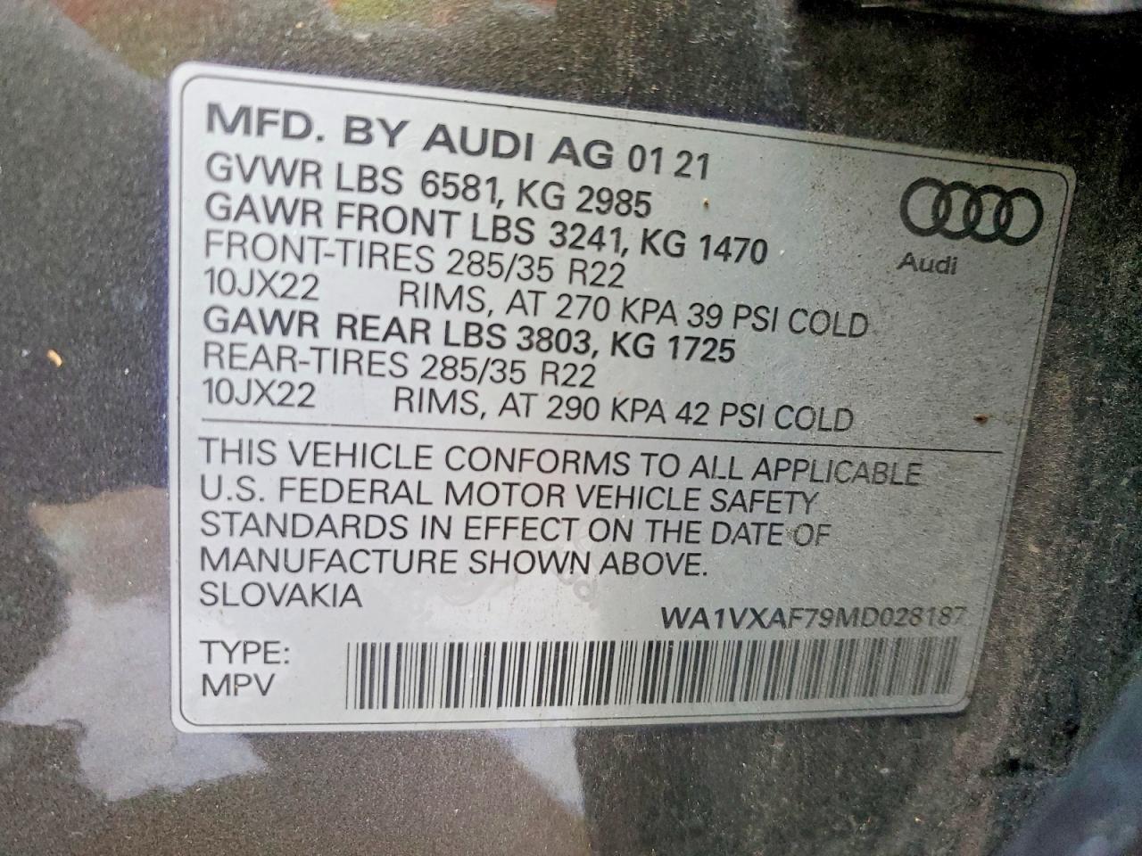 2021 AUDI Q7 PRESTIGE photo 13