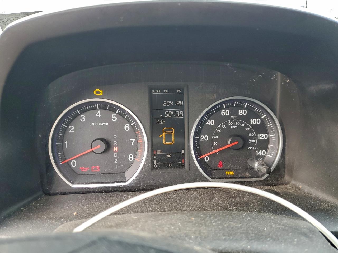 2007 HONDA CR-V EXL photo 9