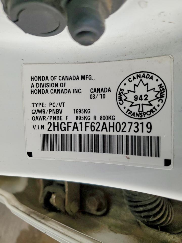 2010 HONDA CIVIC LX-S photo 12
