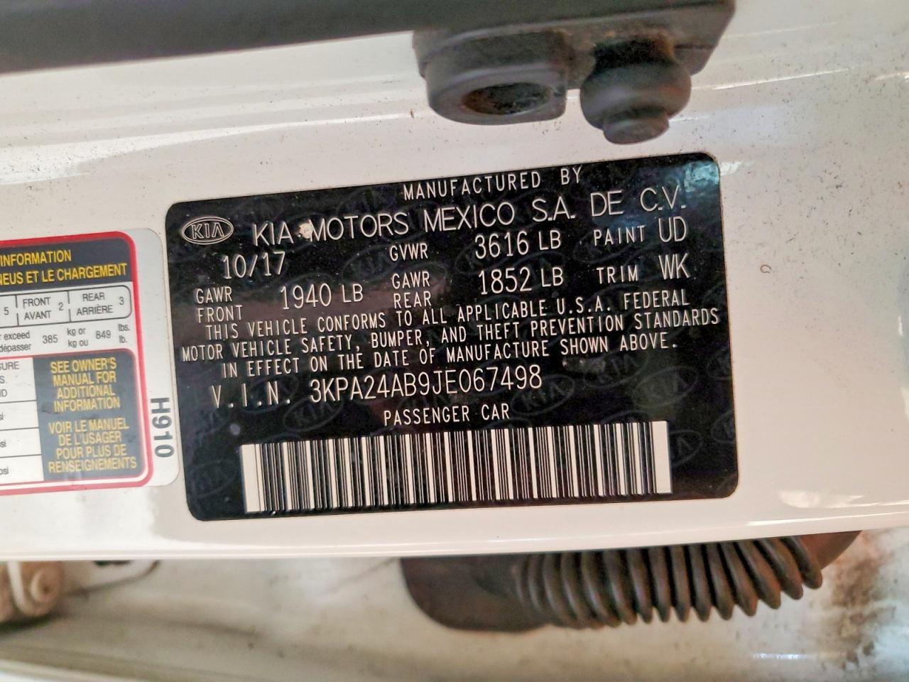 2018 KIA RIO LX photo 12