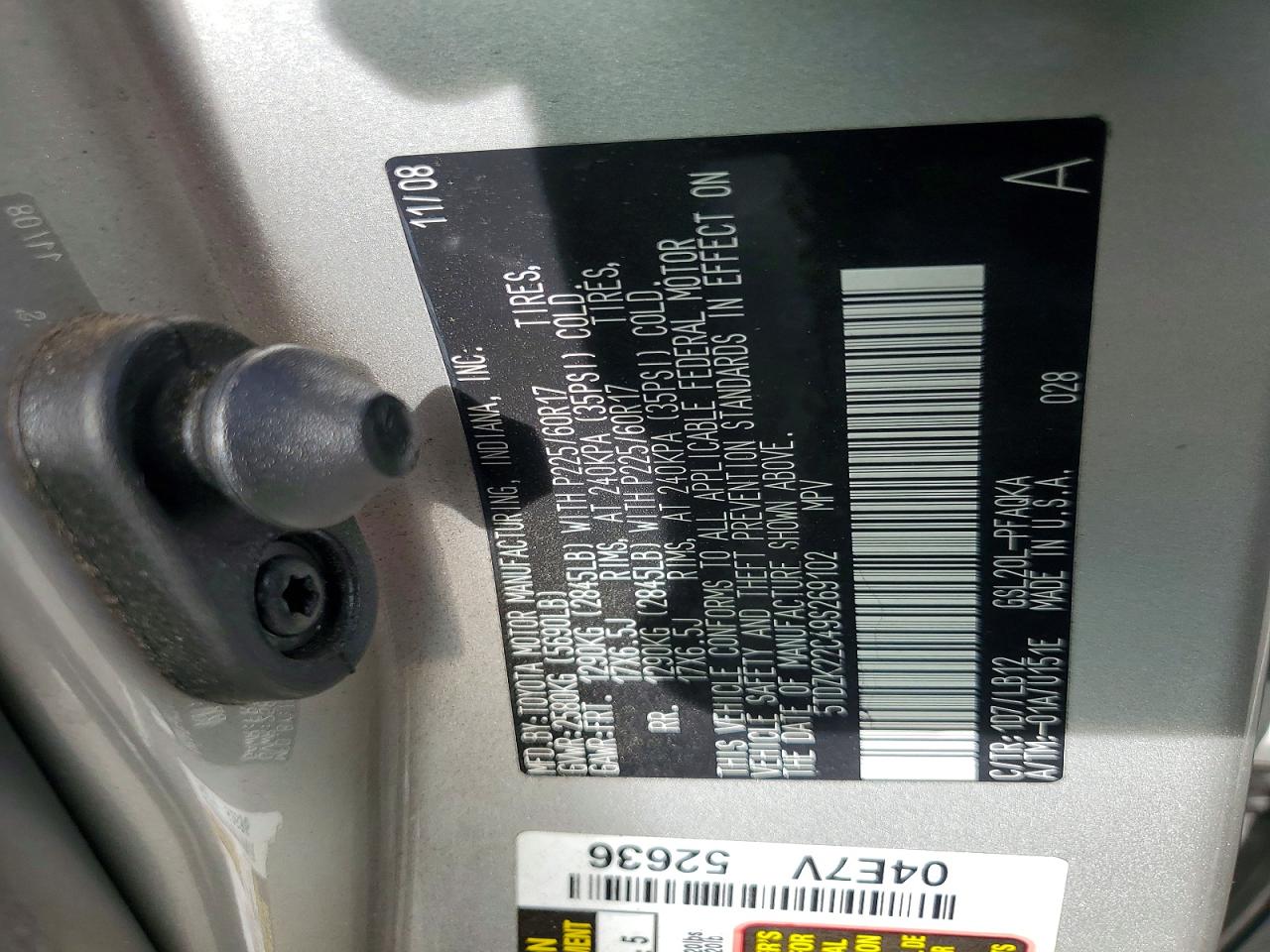 2009 TOYOTA SIENNA XLE photo 25