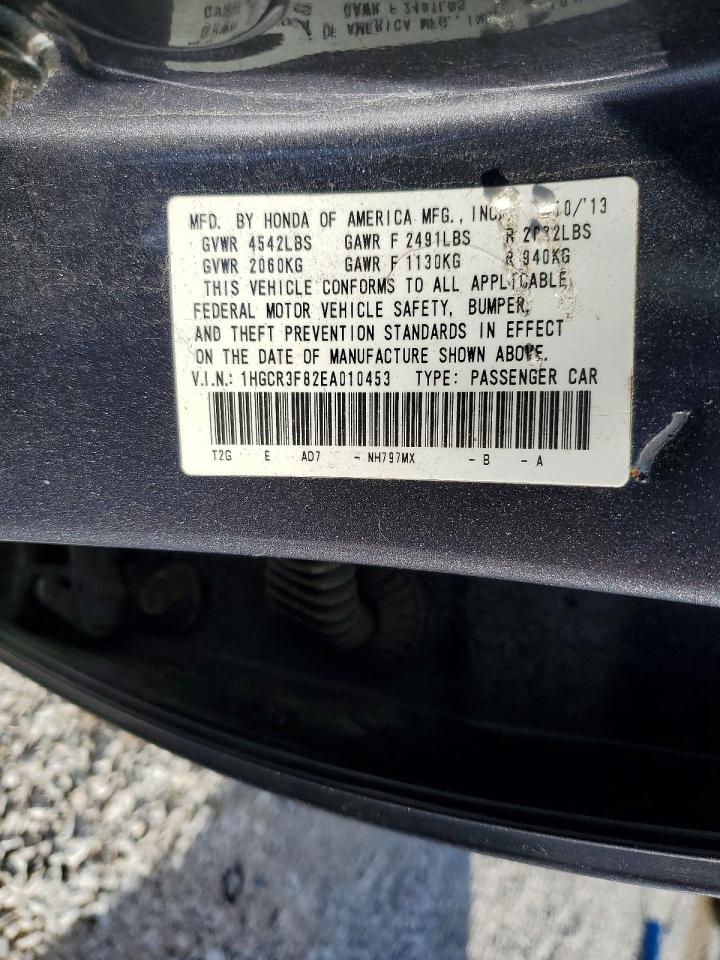 2014 HONDA ACCORD EXL photo 12