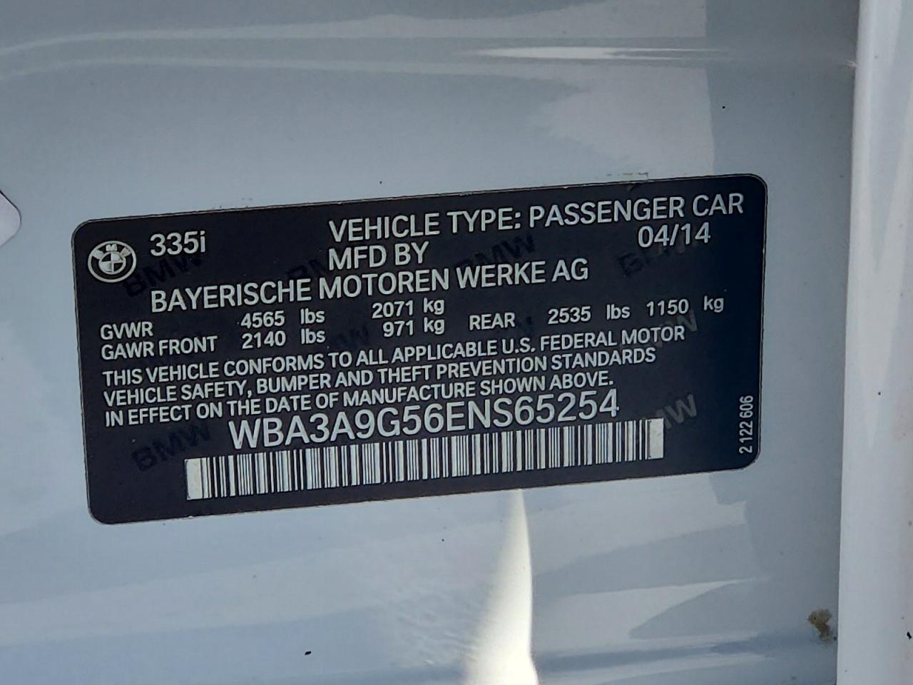 2014 BMW 335 I photo 12
