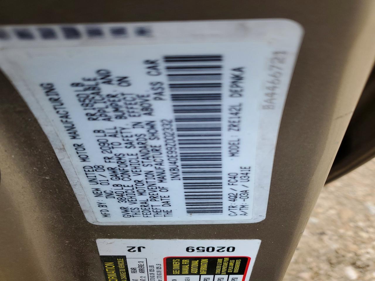 2009 TOYOTA COROLLA BASE photo 34
