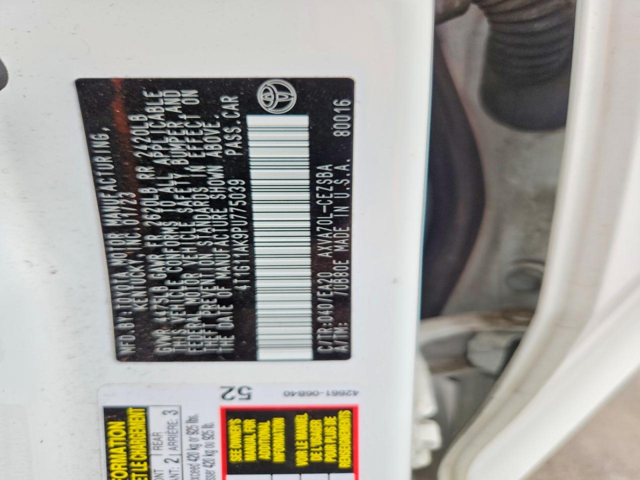 2023 TOYOTA CAMRY SE NIGHT SHADE photo 13