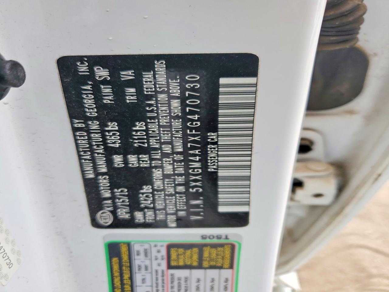 2015 KIA OPTIMA LX photo 13