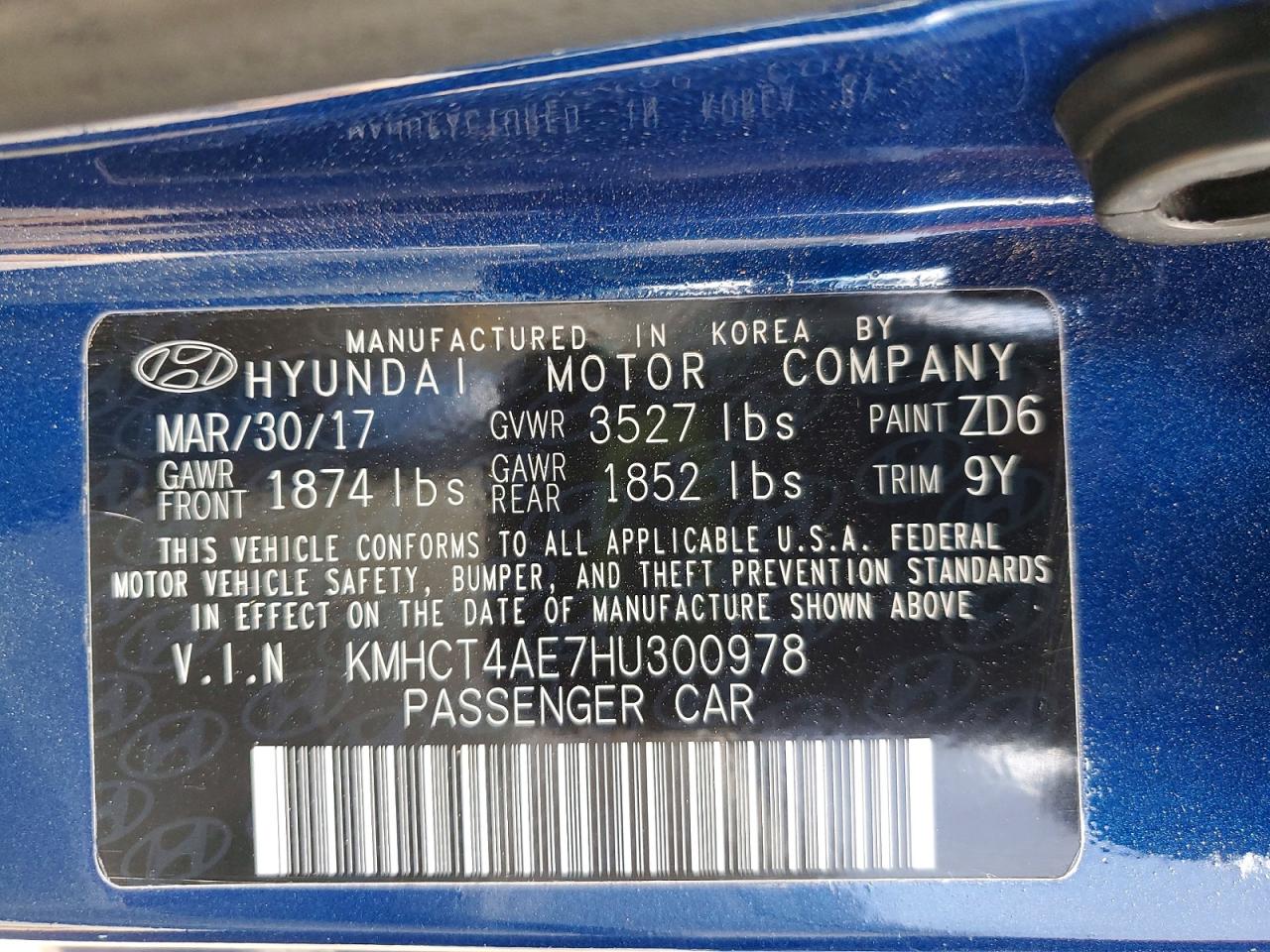 2017 HYUNDAI ACCENT SE photo 12