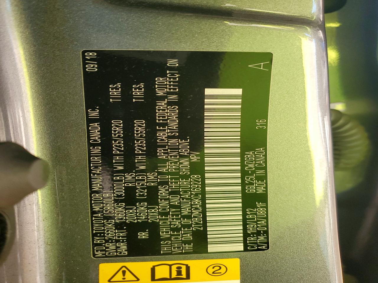 2019 LEXUS RX 350 BASE photo 12