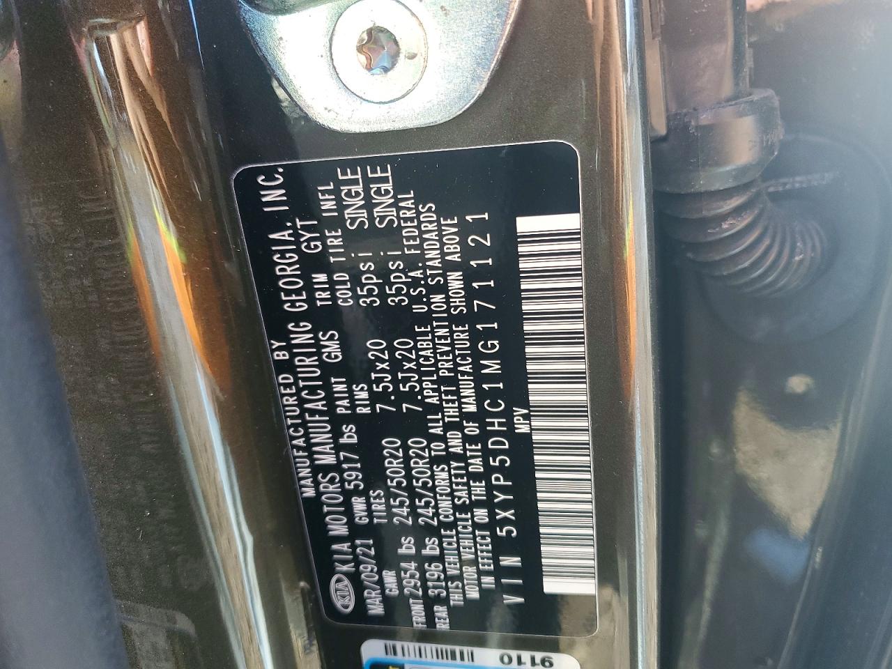 2021 KIA TELLURIDE SX photo 12