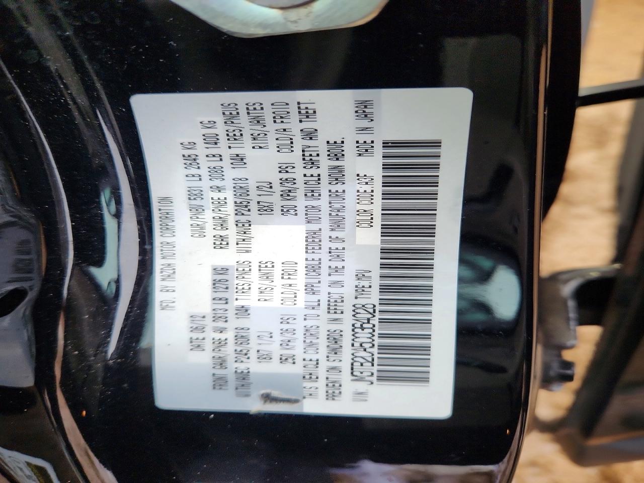 2012 MAZDA CX-9 photo 13
