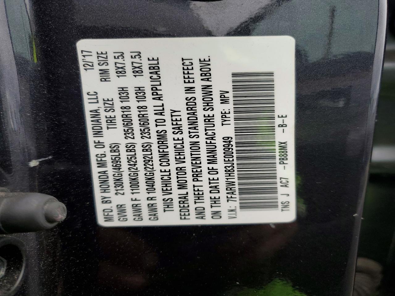2018 HONDA CR-V EXL photo 13